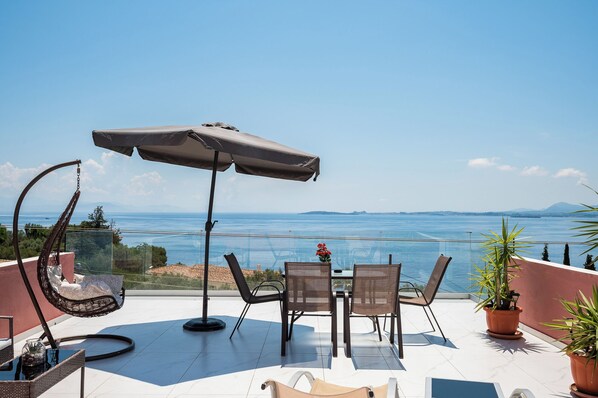 Superior Apartment, 2 Bedrooms, Terrace, Sea View | Terrace/patio
