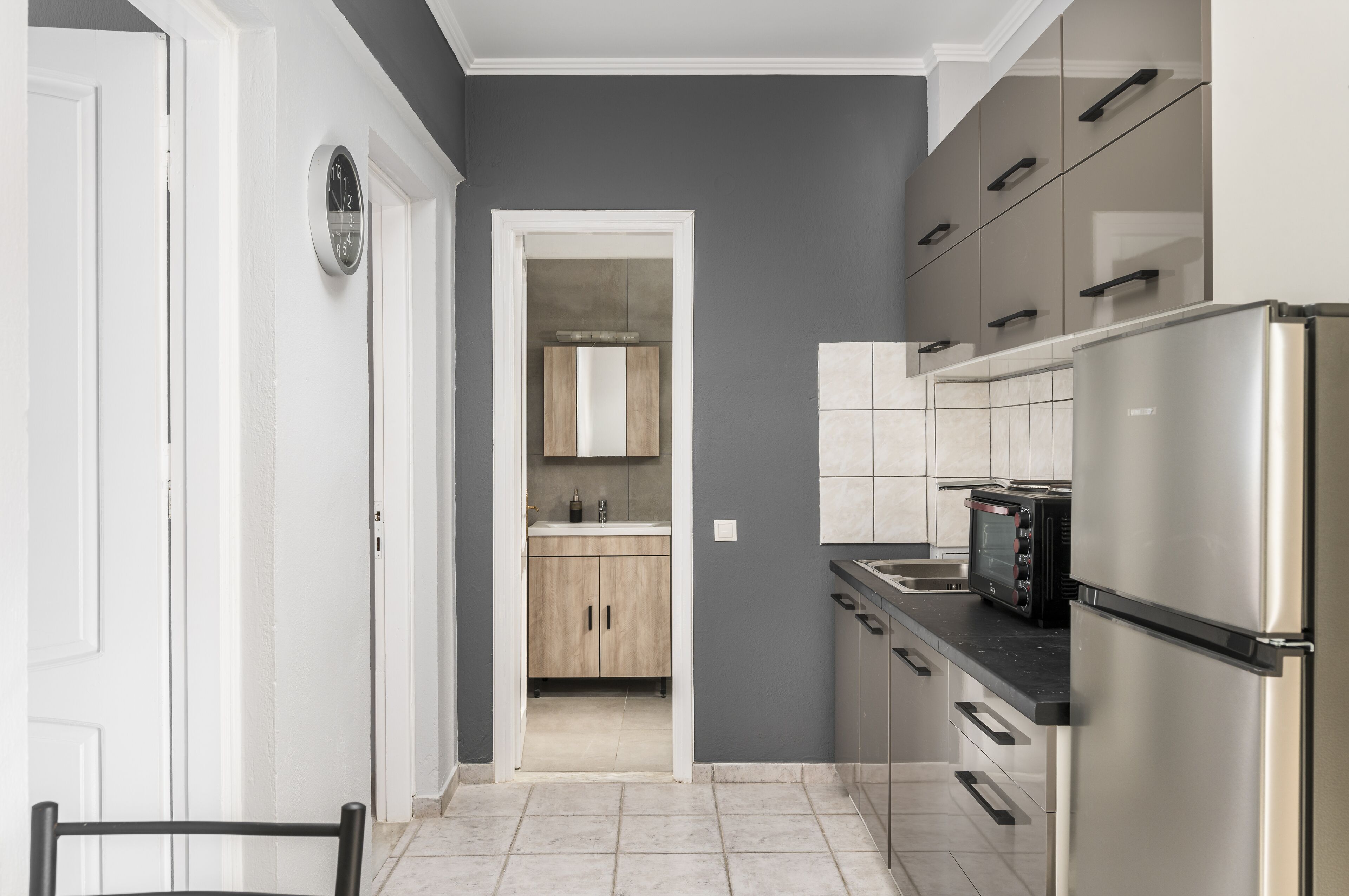 Superior Apartment, 2 Bedrooms, Terrace, Sea View | Private kitchen | Mini-fridge, oven, stovetop, coffee/tea maker