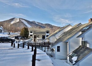 Set amidst snow-covered mountains, this serene residential area offers a peaceful retreat.