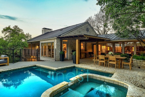 Indoor pool, a heated pool