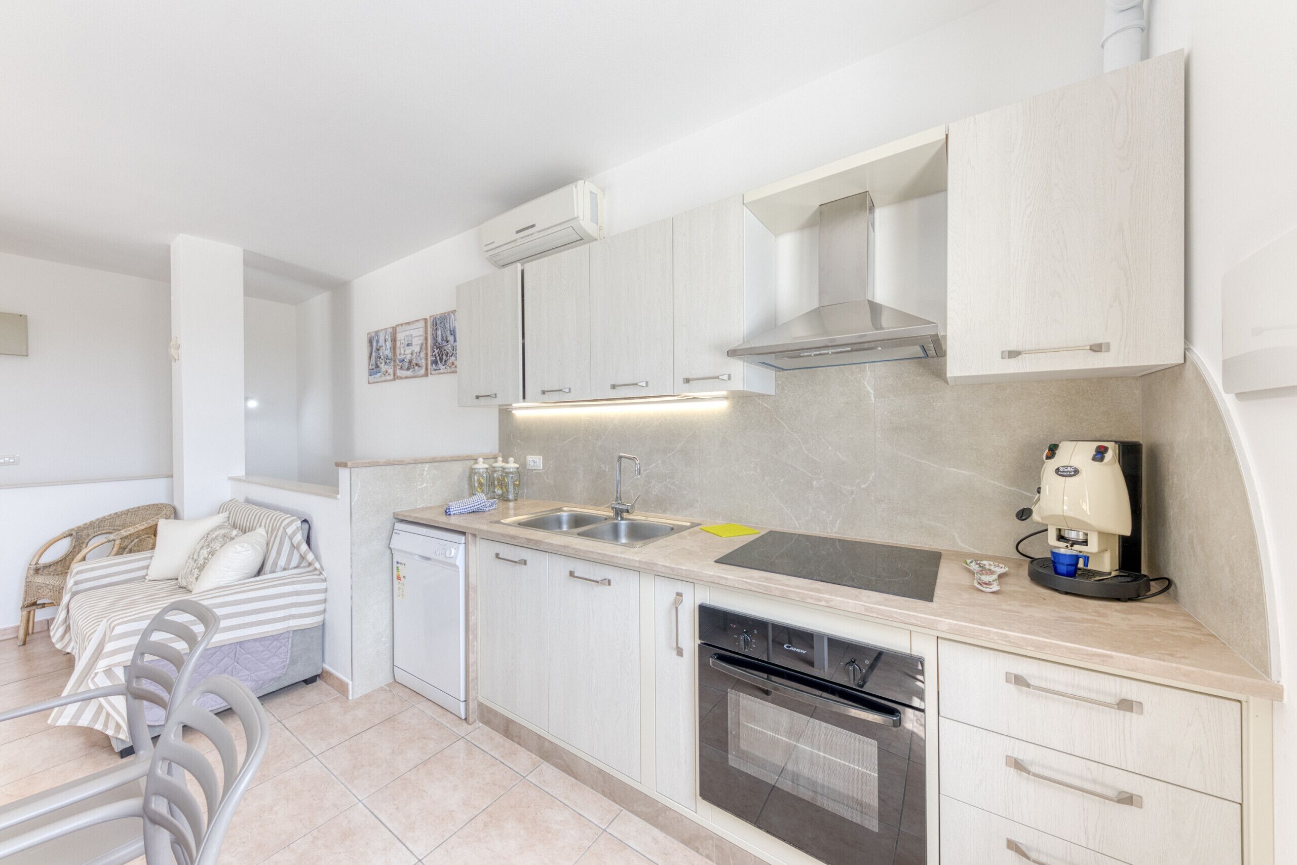 Fridge, oven, dishwasher, electric kettle