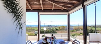 House on the sandy beach of the "Salento Maldives"