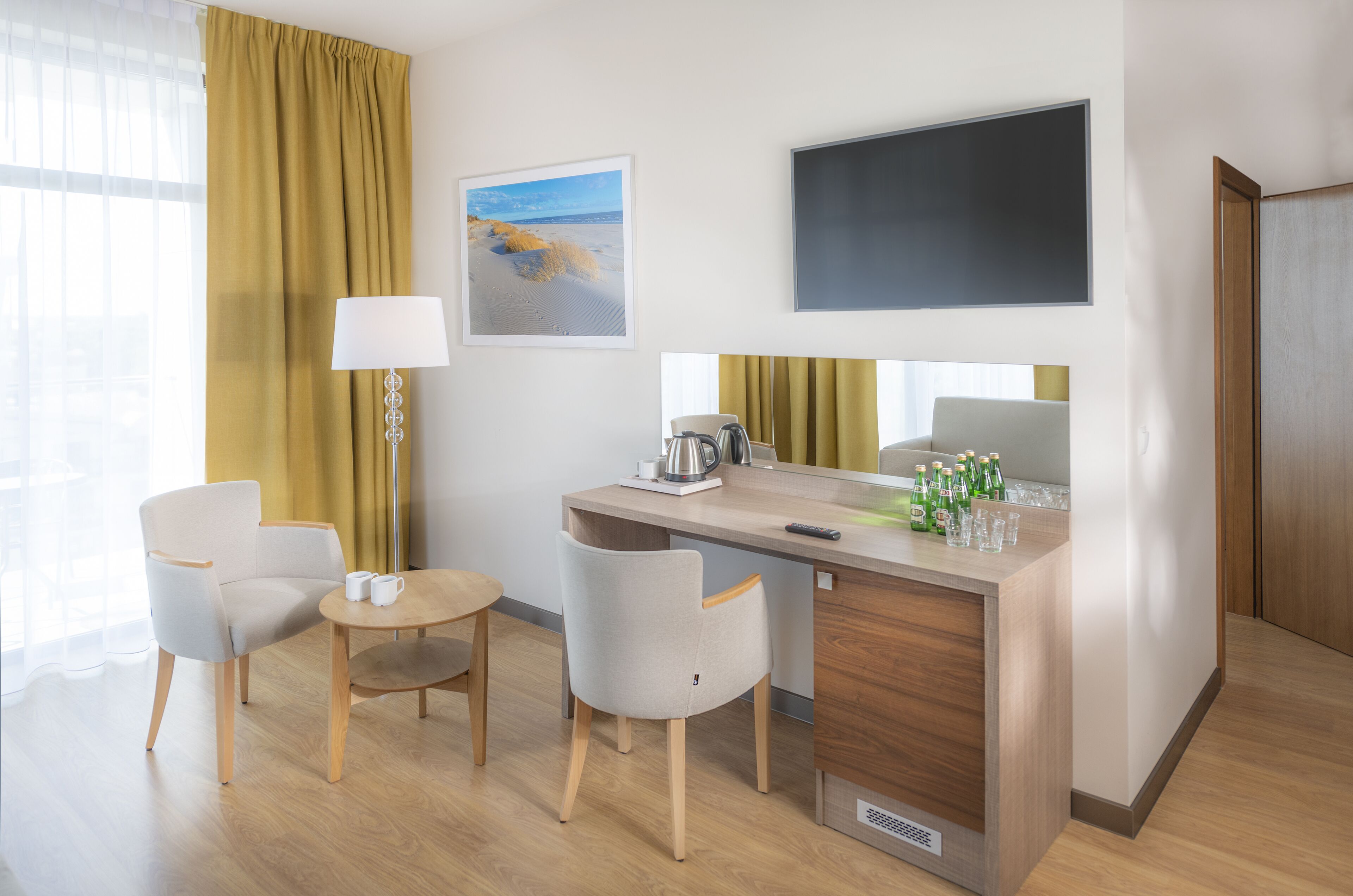 family suite | 2 bedrooms, desk, blackout curtains, free wifi