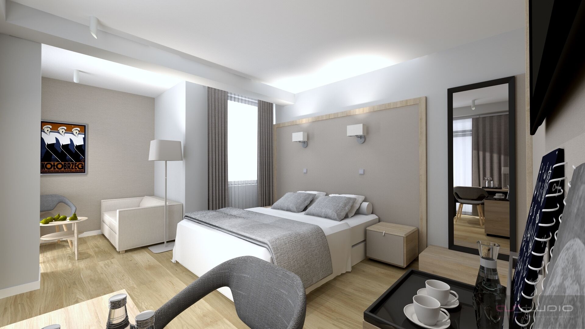 triple room | 2 bedrooms, desk, blackout curtains, free wifi