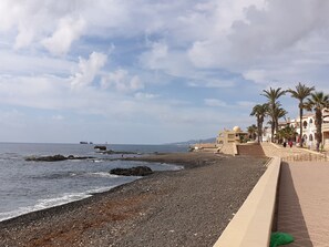 En la playa 