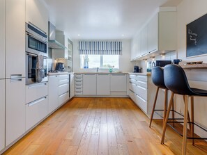 Dishwasher, high chair, cookware/dishes/utensils