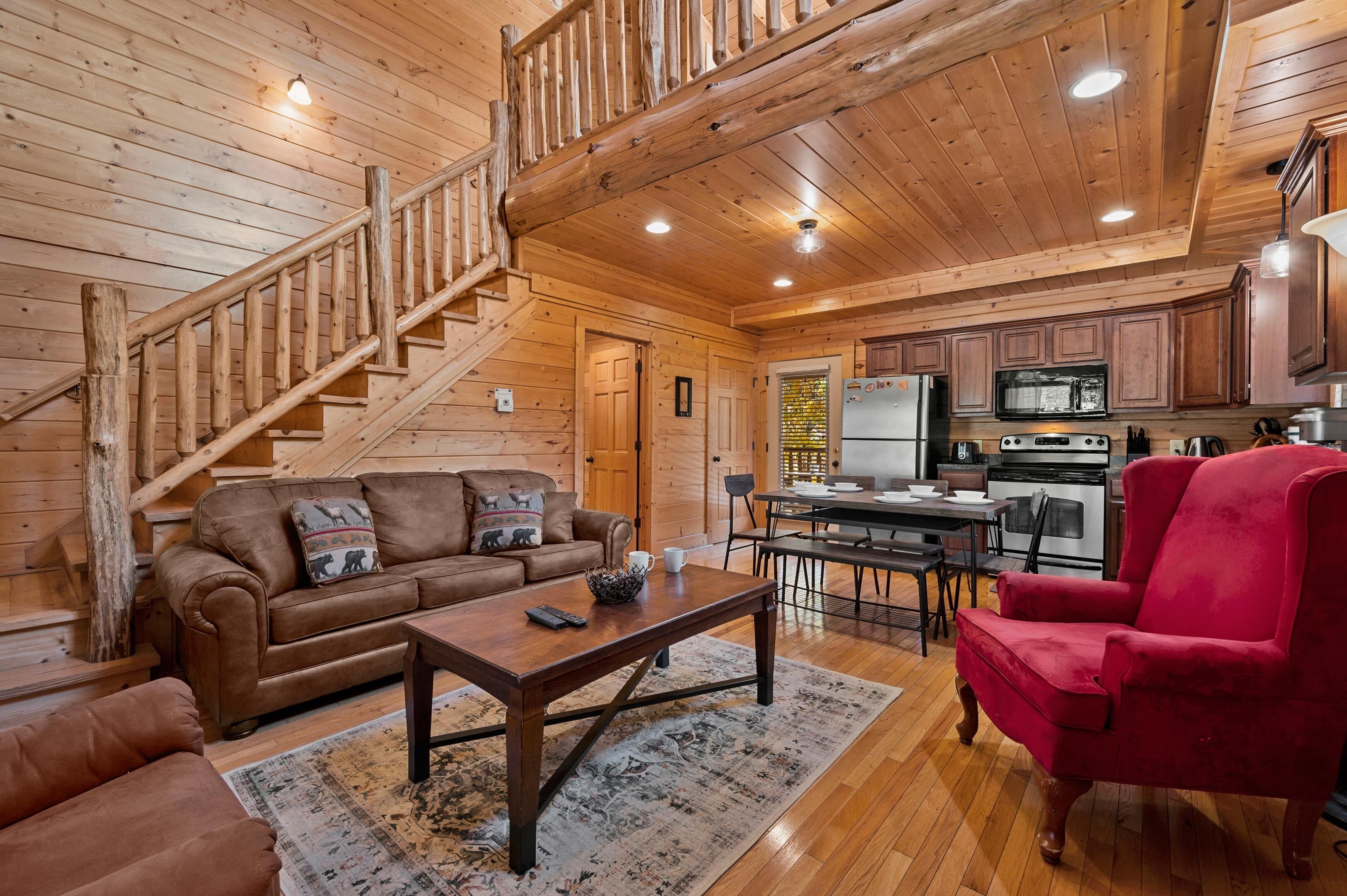 Smart TV, fireplace, DVD player