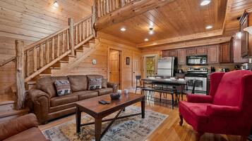 Smart TV, fireplace, DVD player