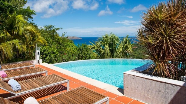 A heated pool - Villa Lataniers  | Ocean View - Located in  Fabulous Saint Jean with Private Pool (Saint Barthélemy)