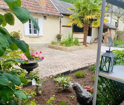 Charming village house with swimming pool in the heart of Sologne