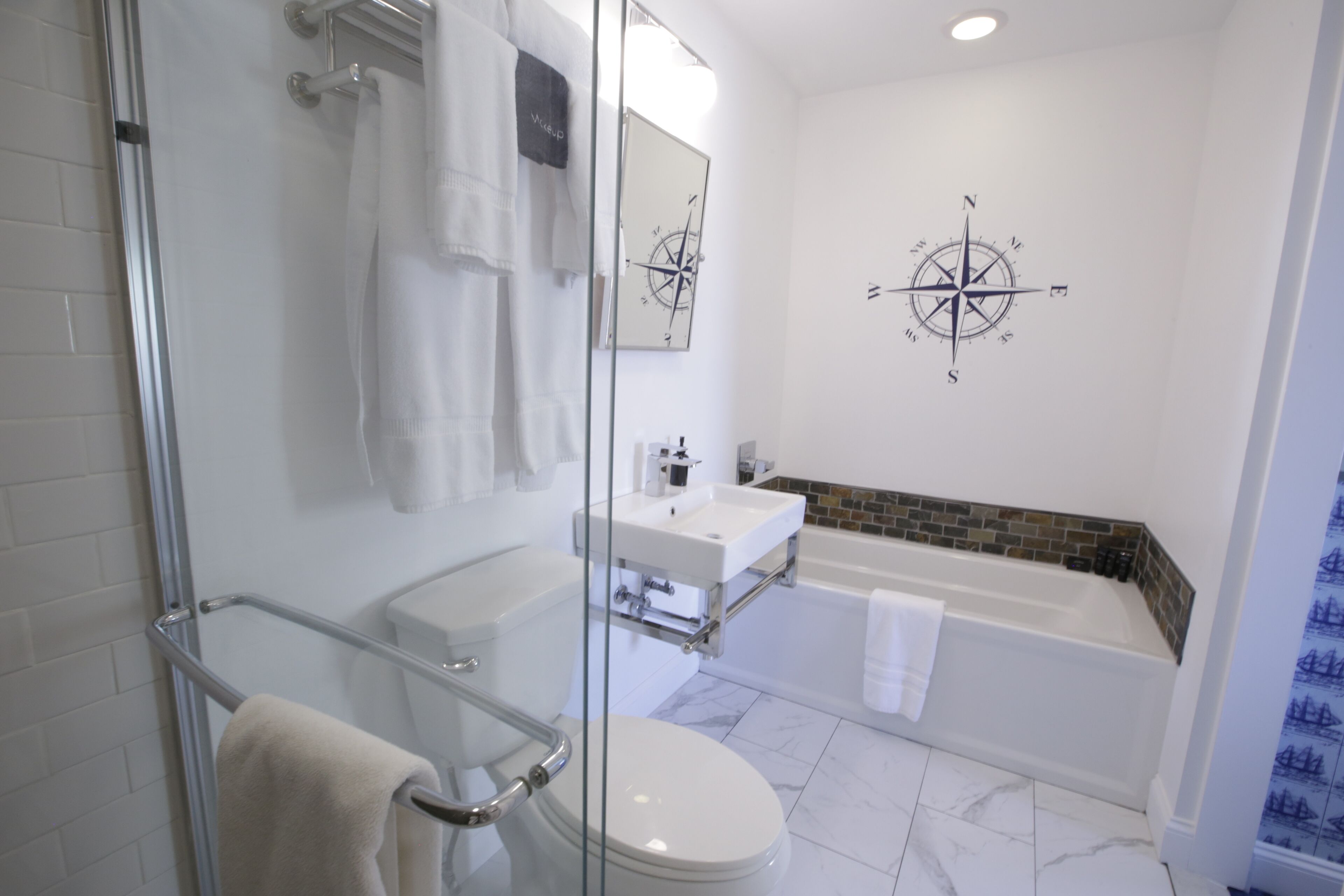 shower, hydromassage showerhead, hair dryer, soap