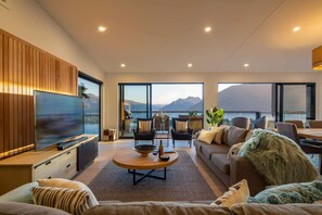 TV, fireplace, video games, Netflix