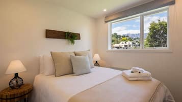 2 bedrooms, iron/ironing board, travel crib, WiFi