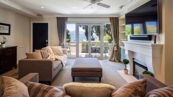 TV, fireplace, Netflix, streaming services