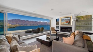 TV, fireplace, offices