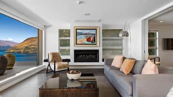 TV, fireplace, stereo, offices