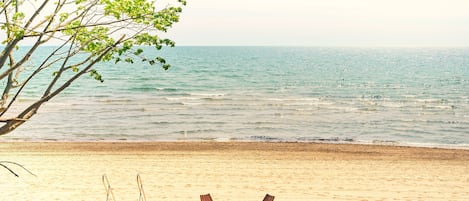 On the beach
