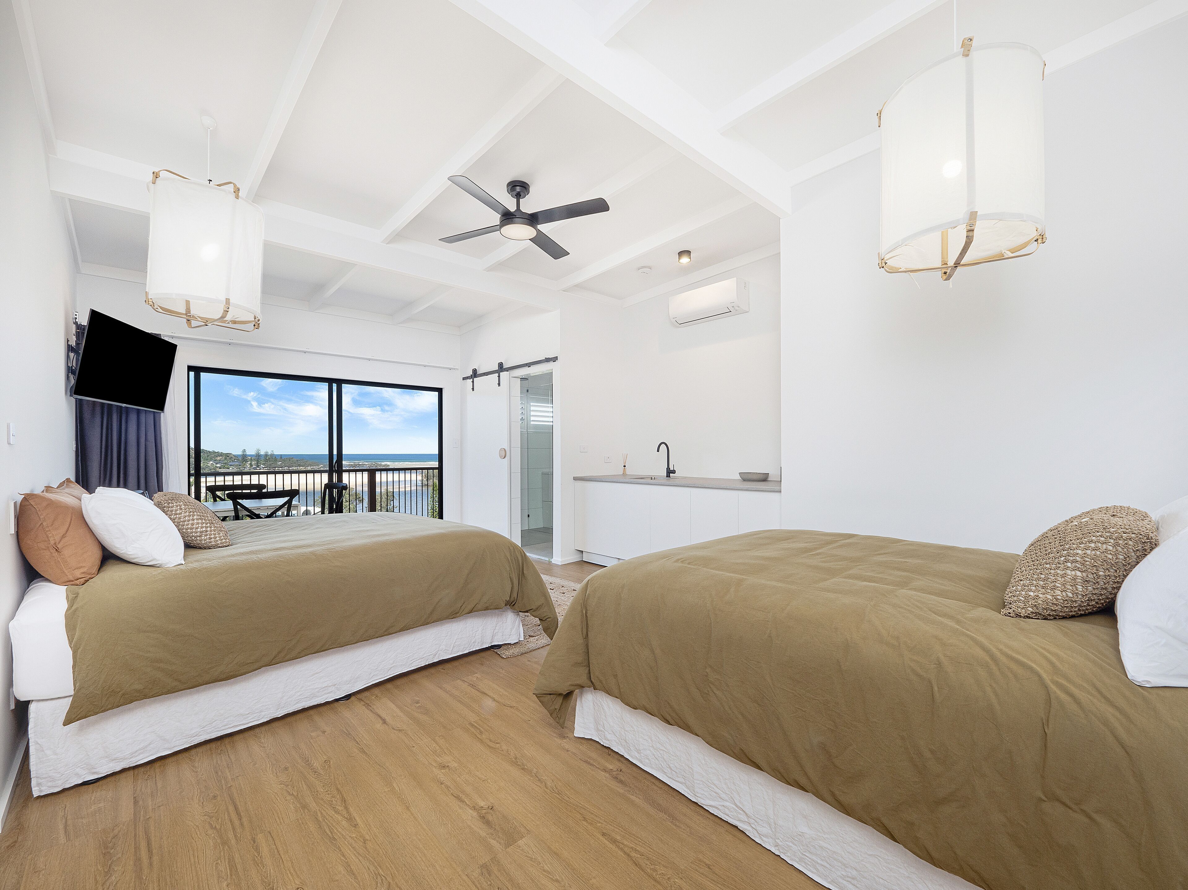 Premium bedding, pillowtop beds, individually decorated