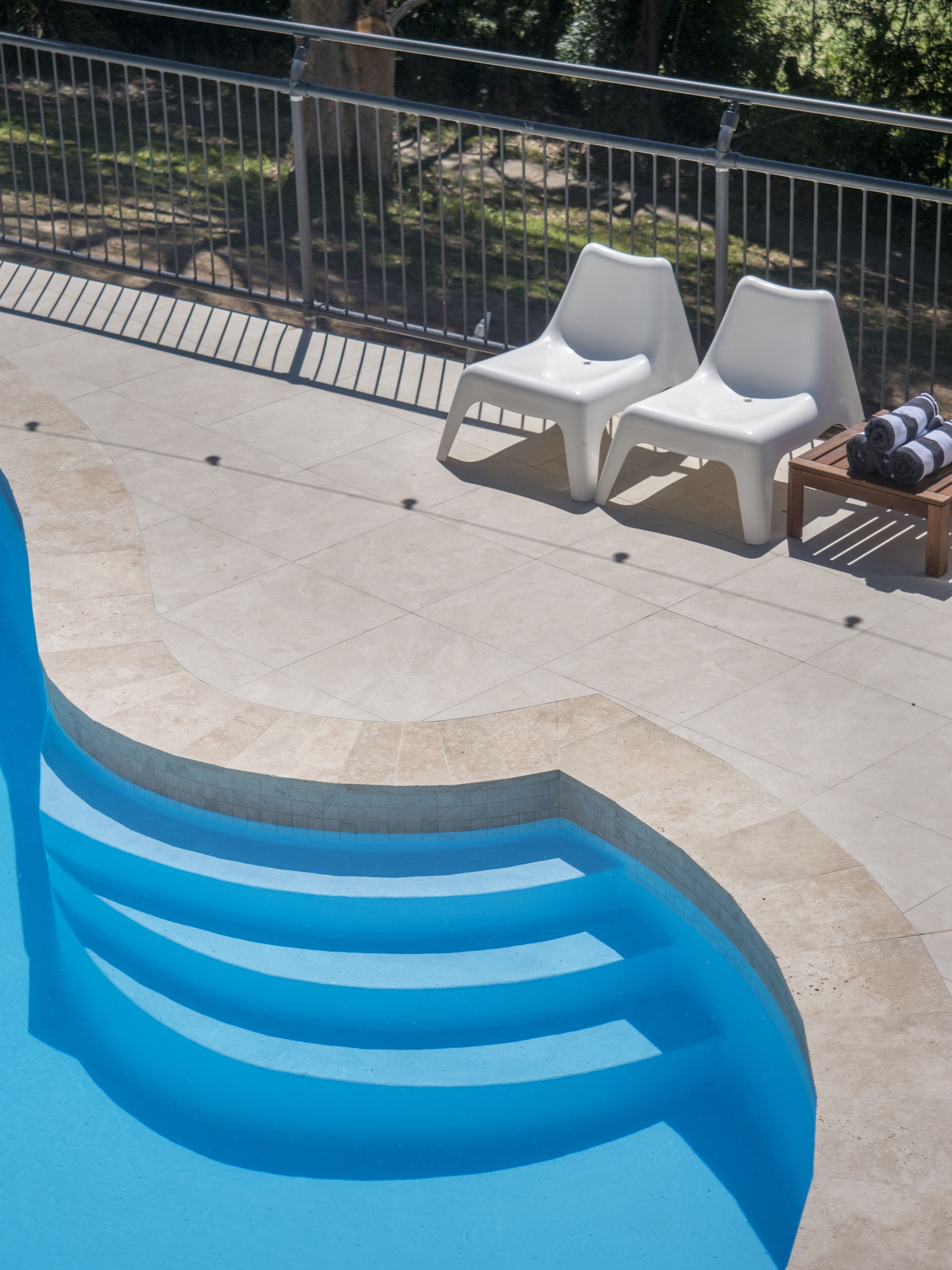 Outdoor pool, open 8:00 AM to 6:00 PM, sun loungers