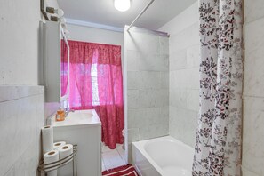 Hair dryer, towels