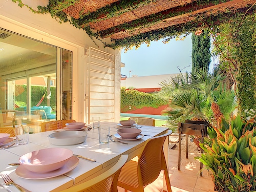 Modern villa with private pool and garden