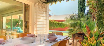 Modern villa with private pool and garden