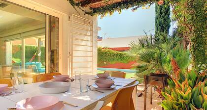 Modern villa with private pool and garden