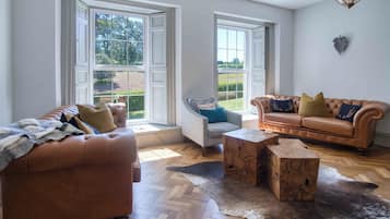 70-inch Smart TV with digital channels, TV, fireplace