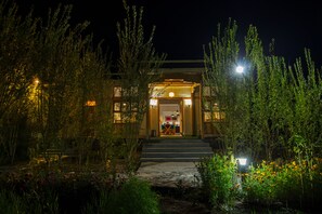 Front of property - evening/night - Chalet Seabuckthorn (Leh)