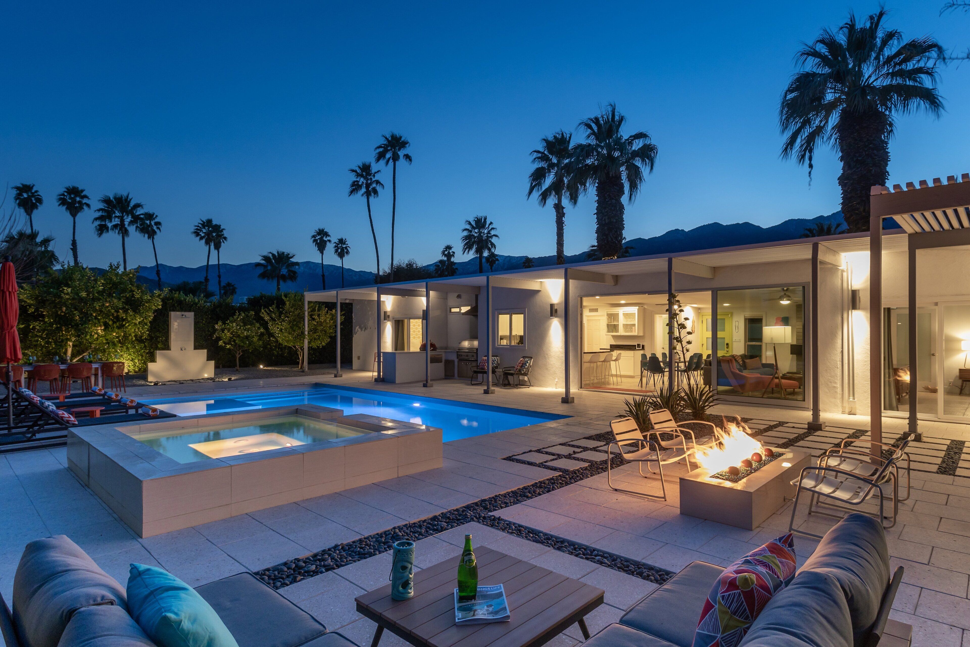 A heated pool