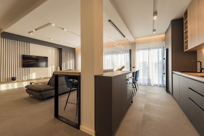 Villa Exclusive, bain à remous, vue plage | Coin séjour