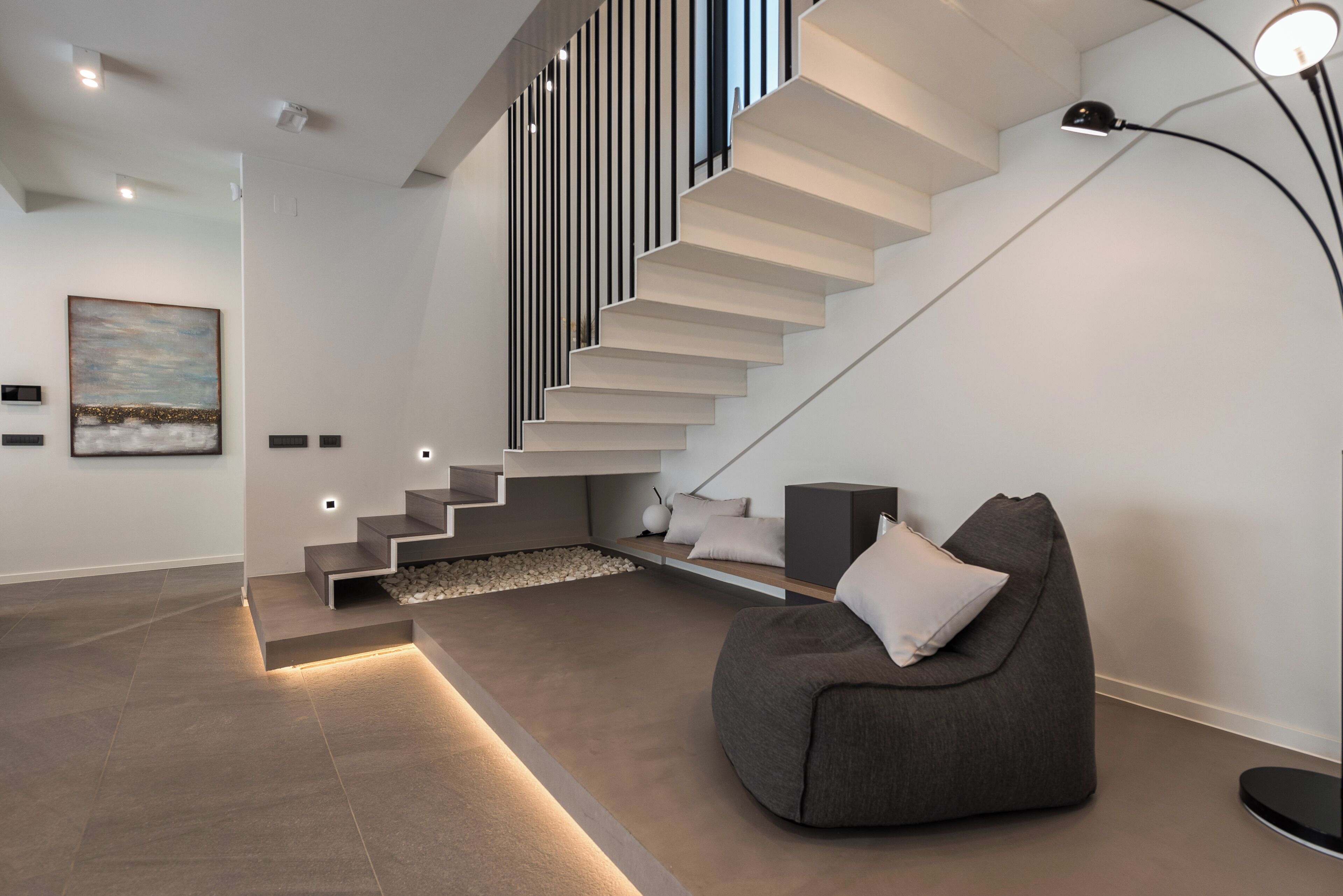 Villa exclusiva, hidromasaje, vista a la playa | Área de sala de estar | Televisión de pantalla plana, chimenea, futbolito y tenis de mesa 