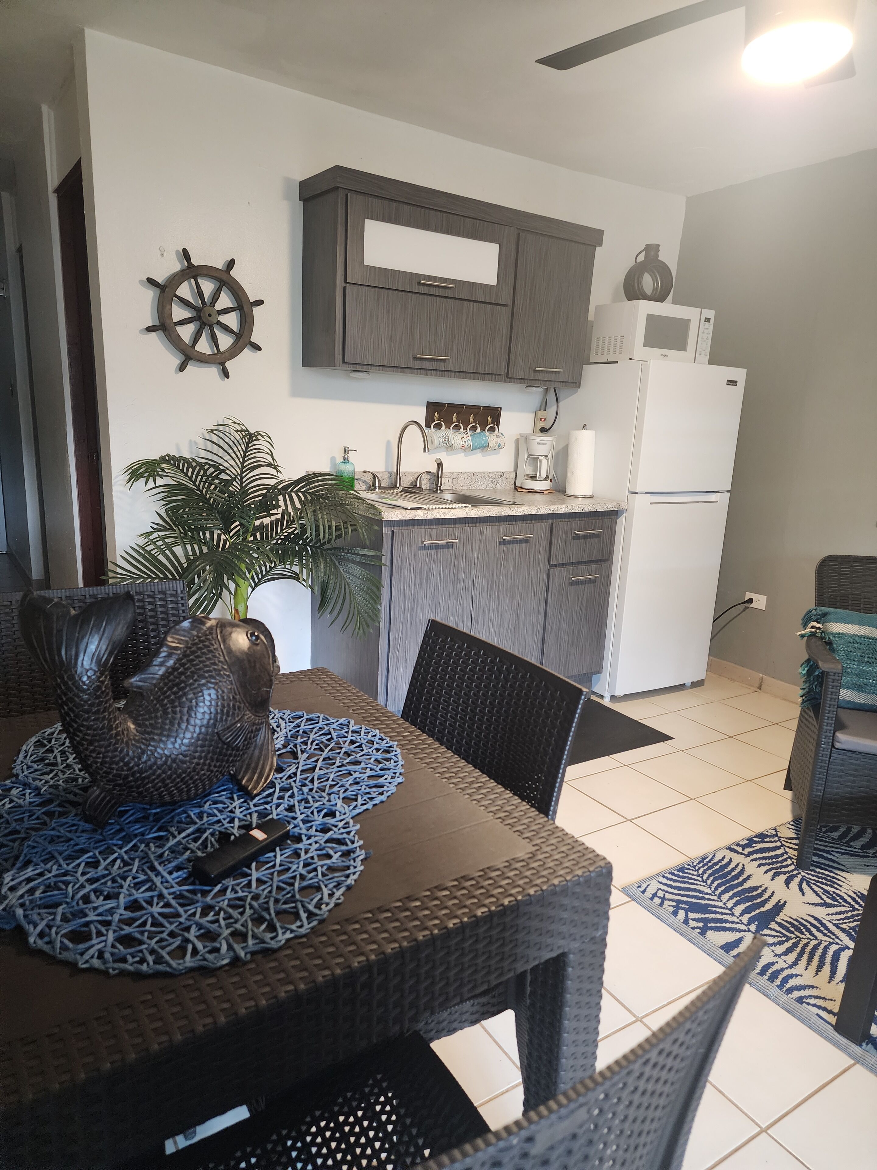 Apartment | Private kitchen | Fridge, microwave, coffee/tea maker, toaster