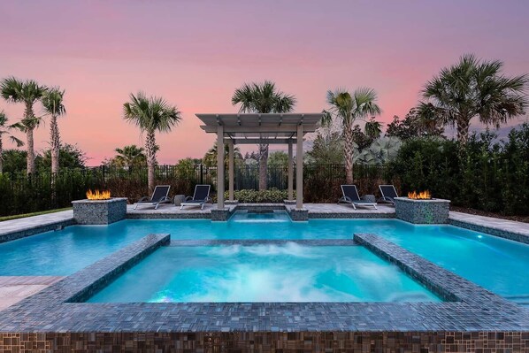 Pool - Chic Mansion with Games Room (Kissimmee)