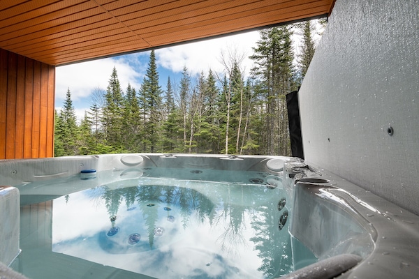 Chalet-foret Jumele 8-B | Tina de hidromasaje privada