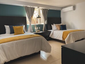 Standard Double Room, 2 Queen Beds | Minibar, desk, laptop workspace, blackout curtains - Hotel Omenia  (Tequisquiapan)