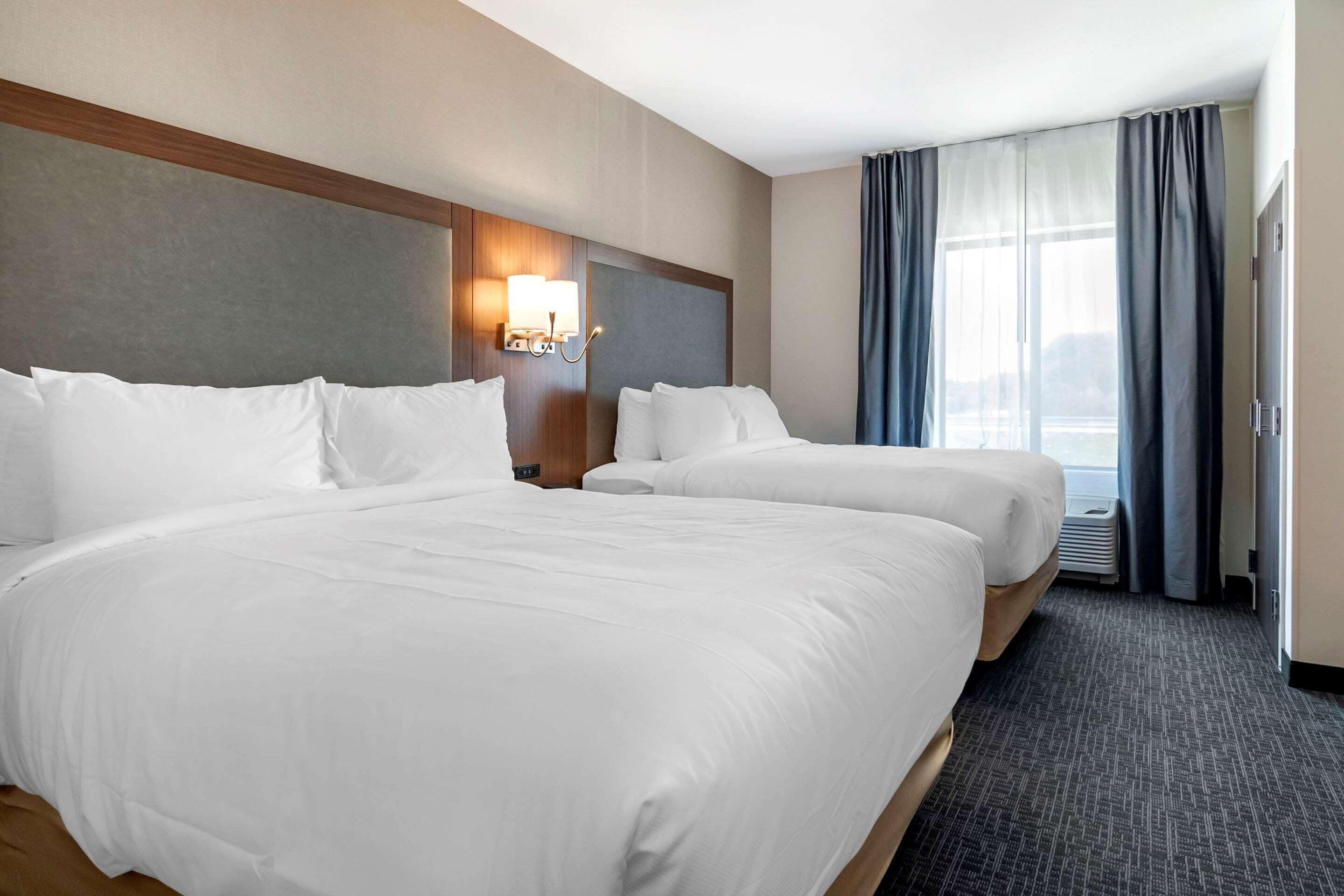 suite, 2 queen beds, non smoking | desk, laptop workspace, iron/ironing board, free wifi