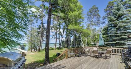21 Mi to Slopes! Torch Lake Home w/ Private Beach