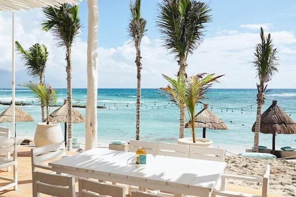 Kay Beach club , safe swimming area.