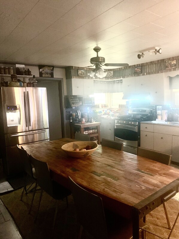 Dining - Three bedroom one bath home and 3 1/2 wooded acres (Township of Branch)