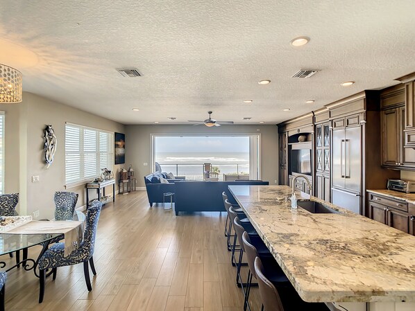 Dining - Hip Nautic ~ Luxury Beachfront Beach Home with Pool - Car Free Beach - 4071H (New Smyrna Beach)