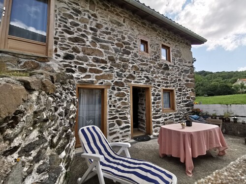 Charming house in Loire gorges with terraces and wood stove