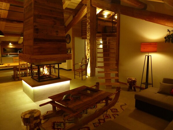 Interior - Charming Accommodation for 10 People with Fireplace and Parking (Le Grand-Bornand)