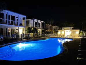 Una piscina riscaldata