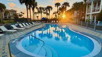 Et oppvarmet basseng