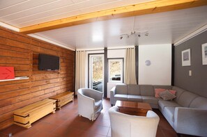 Télévision, cheminée