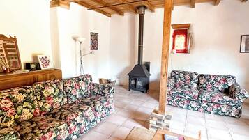 TV, fireplace, DVD player, table tennis