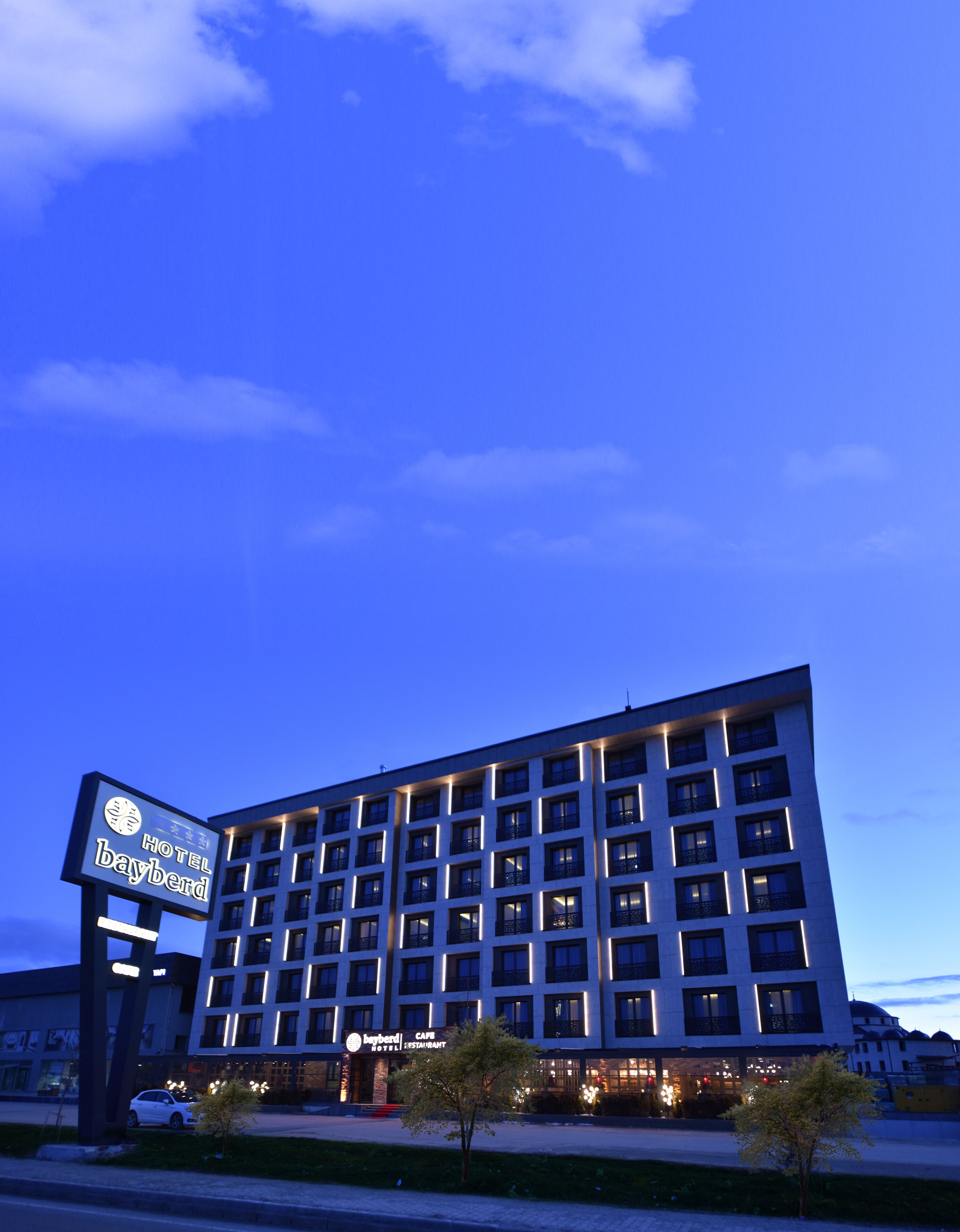 Majoituspaikan julkisivu