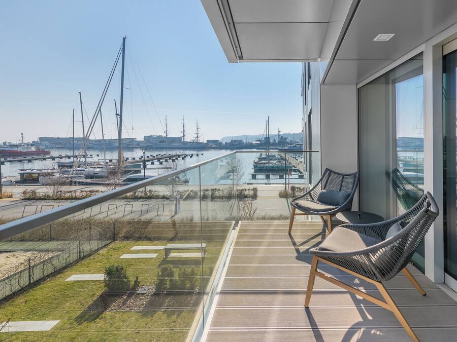 Apartment (2A, ul. Rybickiego 1) | Terrace/patio