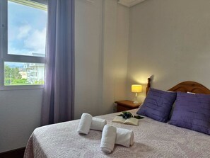 1 bedroom, iron/ironing board, bed sheets